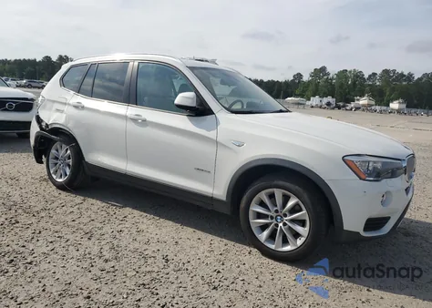2017 BMW X3 Sdrive28I z USA, uszkodzony, nr VIN 5UXWZ7C30H0X39927